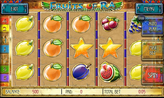 Игровой автомат Fruits of Ra онлайн